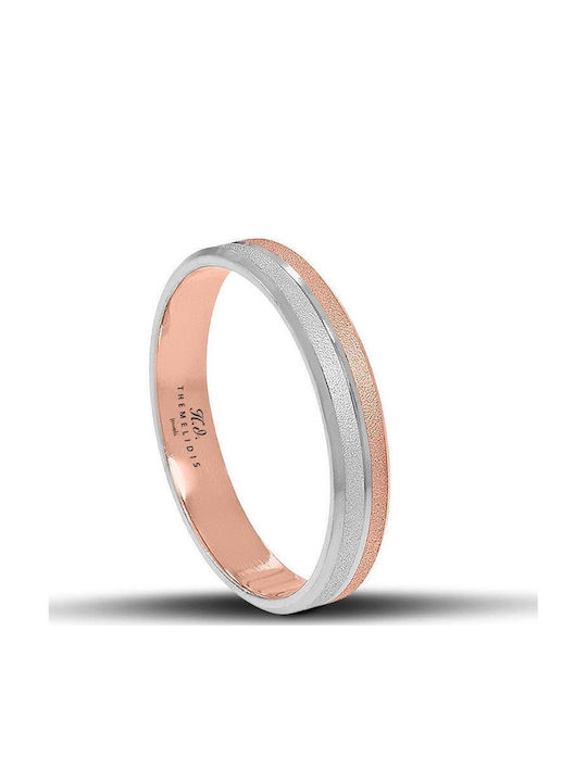 Themelidis Jewels Σετ Βέρες Δίχρωμες 18Κ με Ματ Φινίρισμα