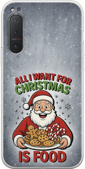 Tot Ce Vreau De Crăciun Este Mâncare Sony Xperia 5 Husa Flexibilă Tpu Silicon Transparent