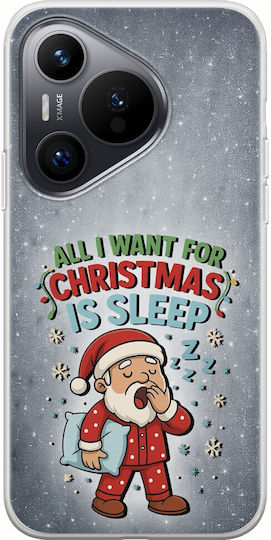 All I Want Christmas Is Sleep Huawei Pura 70 Flexible TPU Transparent Silicone