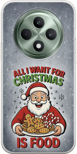 All I Want Christmas Is Food Oppo Reno 12 F 5g Flexible TPU Transparent Silicone
