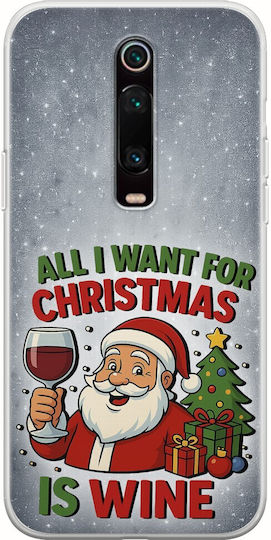 All I Want Christmas Is Wine Xiaomi Mi 9T Xiaomi Mi 9T Pro Flexible TPU Transparent Silicone Mobile Phone Case