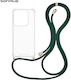Sonique Armor Clear Silicone Case with Lanyard ...