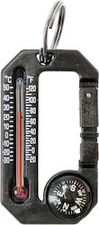 Schlüsselanhänger Karabiner Thermometer Kompass Sonne Co Hikehitch 2