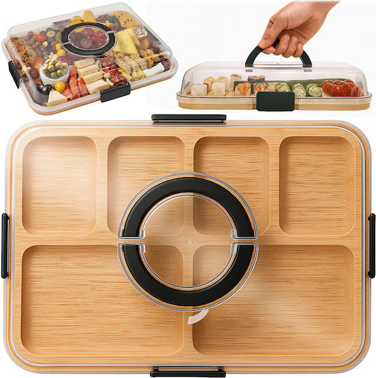 Wellhaus Πλατώ Σερβιρίσματος Τυριών με Χειρολαβή Πλαστικό 37x29x6.5εκ.