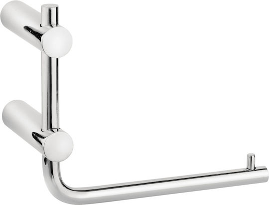 Bronze Art Επιτοίχια Χαρτοθήκη Inox Ασημί