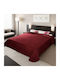 Belpa Ster Plain Κουβέρτα Ισπανίας Μονή 160x220εκ. Bordo