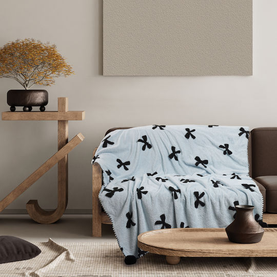 Das Home 1380 Καναπέ 130x170εκ. Light Blue