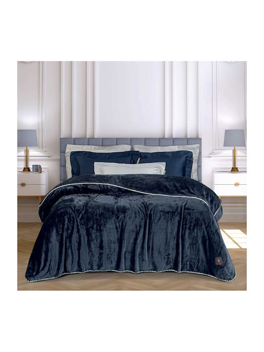 Greenwich Polo Club 4442 Fleece Single Blanket 170x240cm Royal Blue