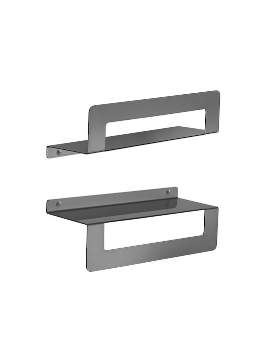 Gedy Cleo Double Wall-Mounted Bathroom Shelf Un...