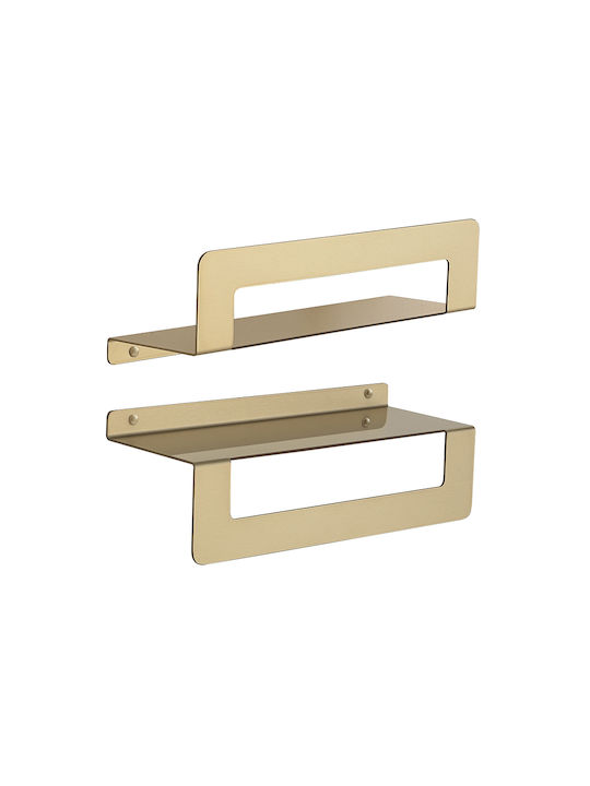 Gedy Cleo Double Wall-Mounted Bathroom Shelf Un...