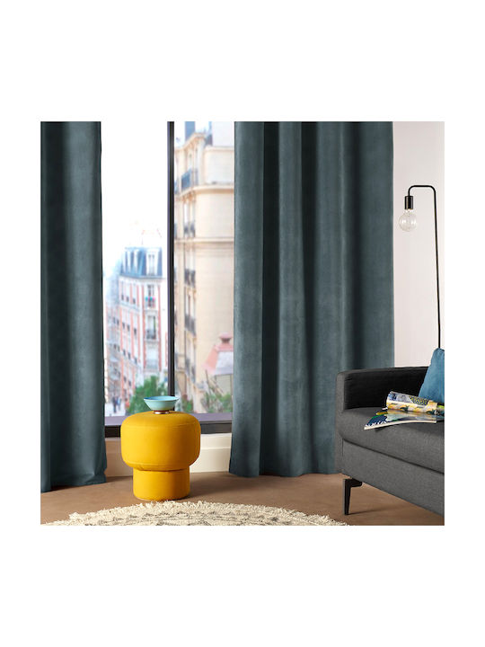 Lilou Grommet Vorhang Blau 140x260cm