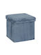 Scaune Camera de zi Cu spațiu de depozitare Lemn A-s Arum Blue 38x38x38buc