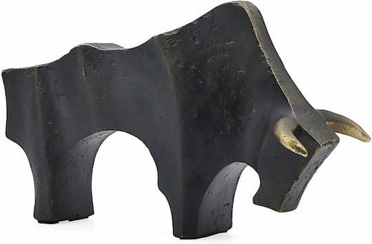 Zaros Tischdekoration Dekorative Stier Schwarz Gold 27cm Tm420