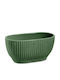 Fankon Flowers Planter Ceramic Green 26x13.5x14cm.