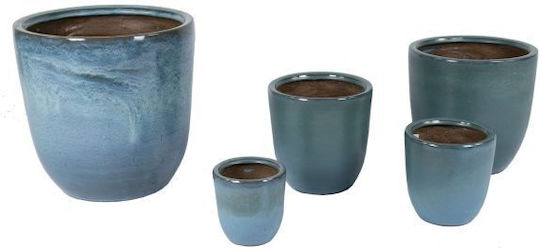 Fankon Flowers Planter Blue