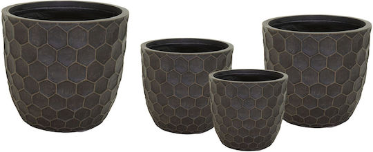 Fankon Flowers Planter Brown