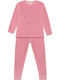 Minerva Kids Winter Cotton Pink Pajamas Happy