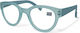 Optosquad Lesebrille +4.00 in Hellblau Farbe OPT8525-5