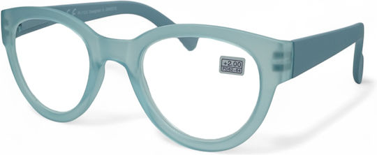 Optosquad Lesebrille +4.00 in Hellblau Farbe OPT8525-5