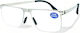 Optosquad Lesebrille +3.00 in Silber Farbe 808-1