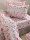 Palamaiki Bettwäsche-Set Einzel Baumwolle MK772 Rosa 170x260cm 3Stück