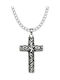 Goldjewels Men's Cross from Steel with Chain