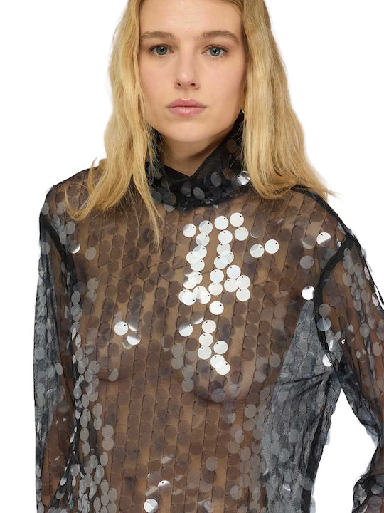 Women's Blouse Long Sleeve Black