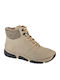 Stiefeletten Damen Beige