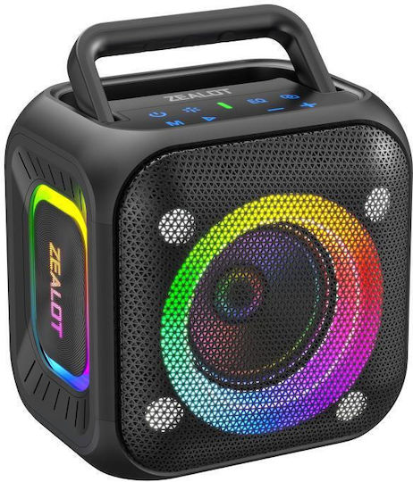 Zealot PT01 Ηχείο Bluetooth 30W με Διάρκεια Μπαταρίας έως 5 ώρες Μαύρο