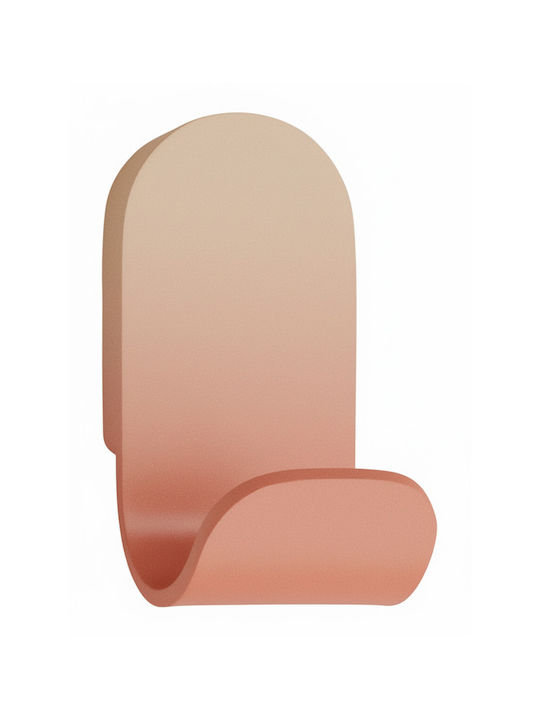 Bronze Art Single Wall-Mounted Bathroom Hook ​3x6cm Pink