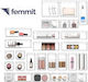 Femmit Drawer Organizer With Transparent Drawers 6 Pieces