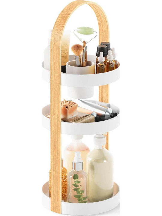 Umbra Bellwood Cosmetics Organization Stand With Levels White 50x20x20cm