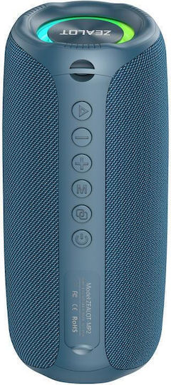 Zealot MP2 Bluetooth Speaker 20W with Battery Life up to 34 hours Blue