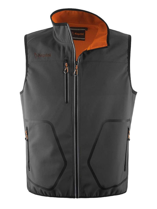 Kapriol Мъжки Работно яке с отразителни ленти Softshell Сив