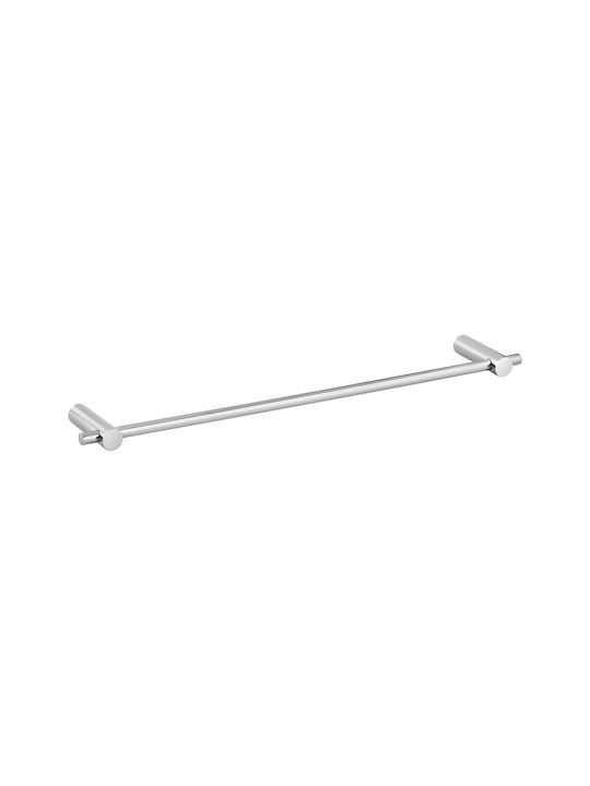 Bronze Art Bathroom Hook Rail Wall-Mounted with Screws 41x7cm Inox Silver
