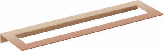 Bronze Art Single Wall-Mounted Bathroom Rail ​40x2.5cm Pink