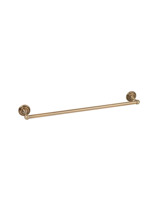 Bronze Art Toronto Single Wall-Mounted Bathroom Rail With Screws 39x8cm Bronze
