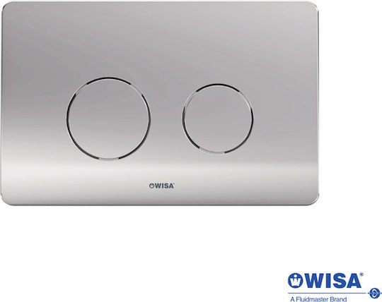 Wisa Πλακέτα για Καζανάκια Διπλής Λειτουργίας Inox