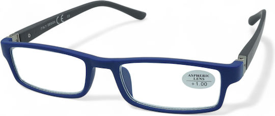 Optosquad Lesebrille +3.75 in Blau Farbe 7787-3