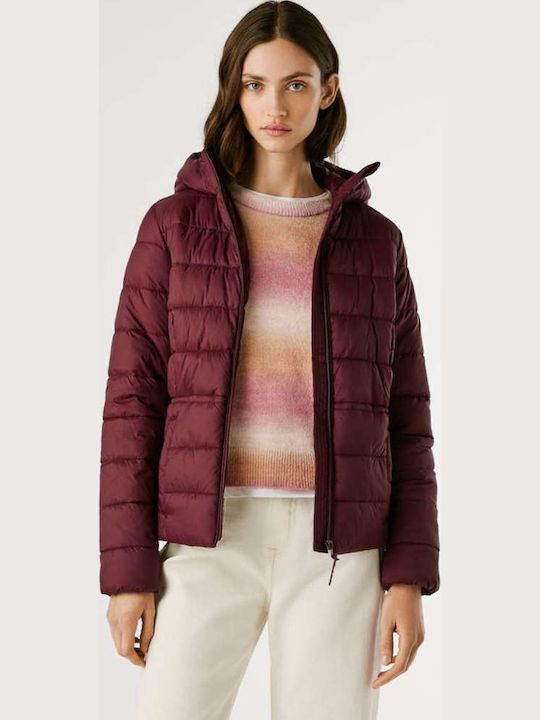 Pepe Jeans Γυναικείο Puffer Μπουφάν Κόκκινο