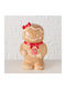 MSA Christmas Cookie Jar Ceramic Brown L22xW13xD11cm.
