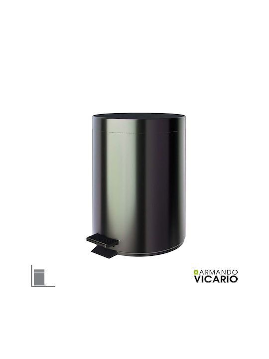 Armando Vicario Plastic Bathroom Basket 5lt Black