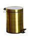 Bronze Art Metallic Bathroom Basket 3lt Bronze
