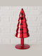 Christmas Decorative Glass Tree 21cm Red Tree