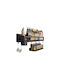 Metallic Tabletop Spice Rack Organizer Black