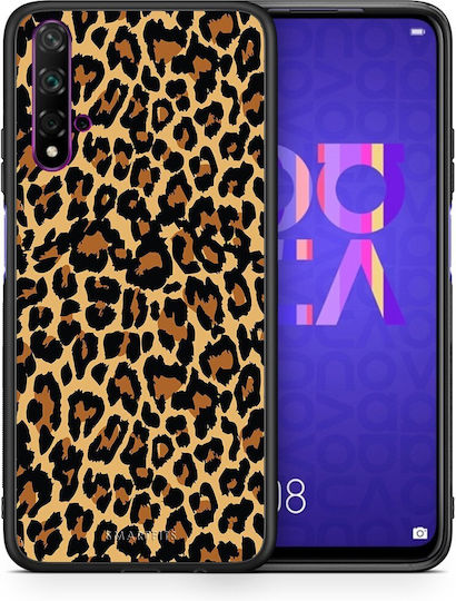 Калъф За Мобилен Телефон Animal Leopard Huawei Nova 5T Honor 20