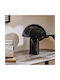 Metal Table Lamp for Socket E27 with Black Shade and Base