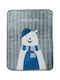 Baby Cot Blanket Happy Bear Velvet Gray 100x130cm