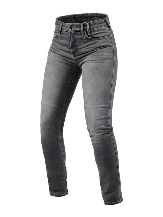 Rev'IT Shelby 2 SK Sommer Frauen Reithosen Jeans Grau