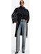 Women's Jean Trousers in Straight Line Blue